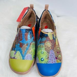 NWT UIN Women’s Comfortable Shoes PU/Sea Life/ US10
